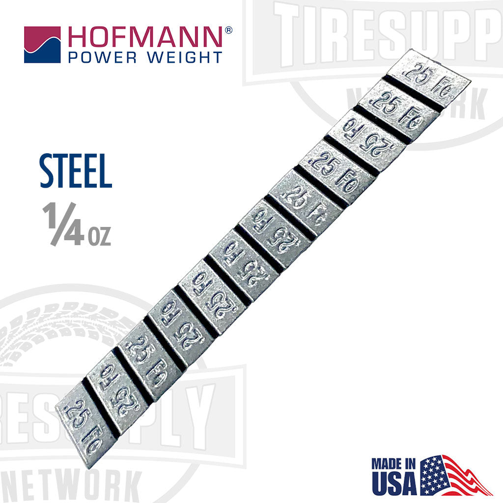 Hofmann | Power Weight Steel 1/4 oz Stick-On Adhesive Tape Wheel Weight (SST300N)