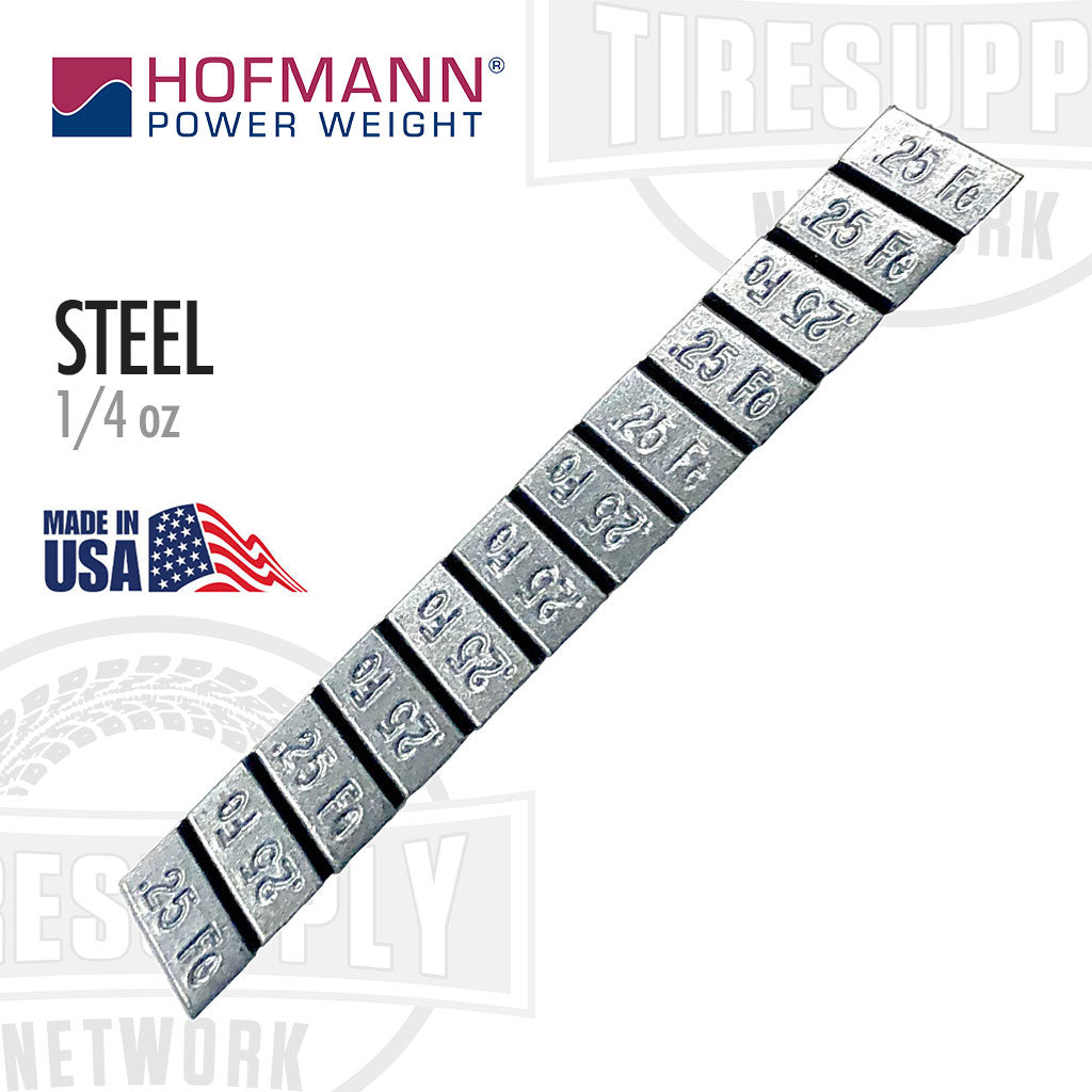 Hofmann | Power Weight Steel 1/4 oz Stick-On Adhesive Tape Wheel Weight (SST300N)
