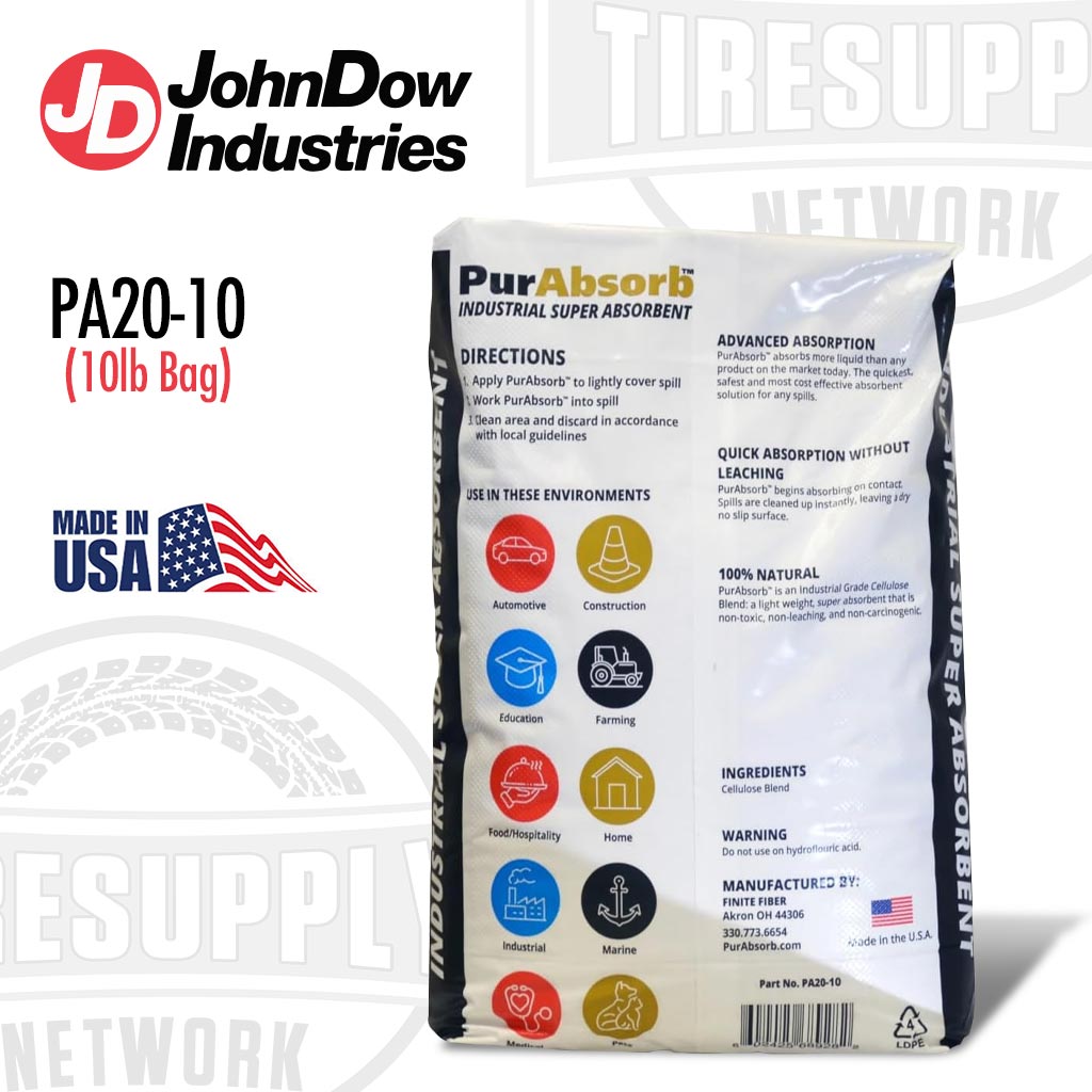 JohnDow Industries | PurAbsorb Industrial Super Absorbent (PA20-10)