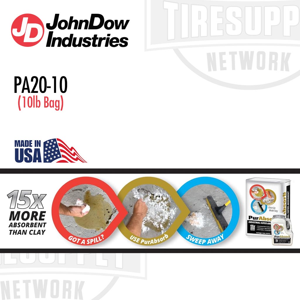 JohnDow Industries | PurAbsorb Industrial Super Absorbent (PA20-10)