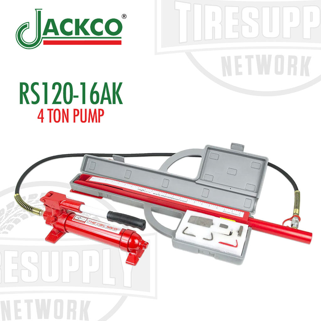 Jackco | Rail Saver 4 Ton Pump with Accessory Kit (RS120-16AK)