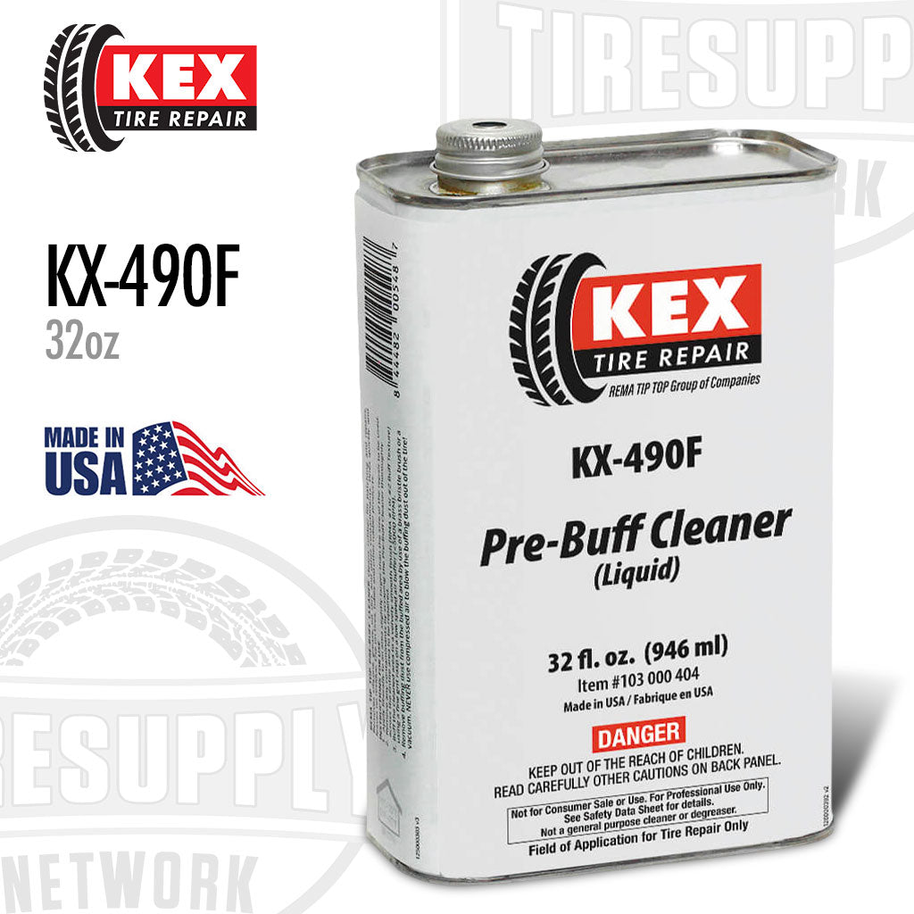 KEX Tire Repair KX-490F Pre-Buff Cleaner Made in USA
