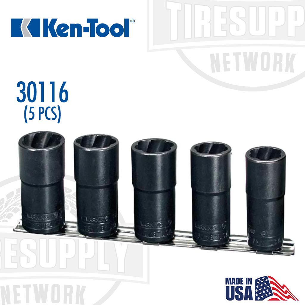 Ken Tool | 5-Piece Deep Twist Socket Set 1/2″ Drive (30116)