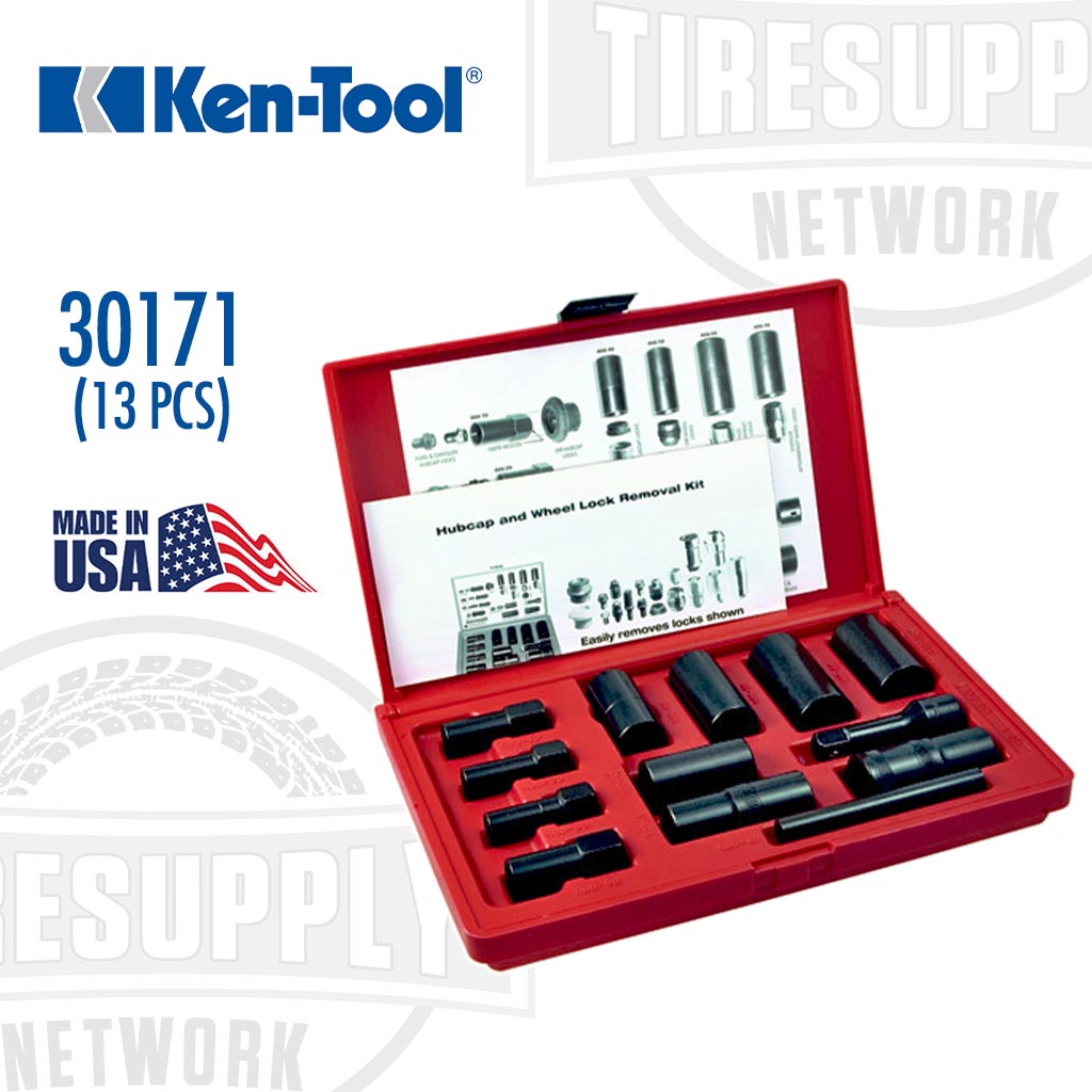 Ken Tool | 13-Piece Wheel Cover and Lock Remover Kit (30171)