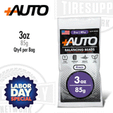 +AUTO PA-BB03 | 3 oz Tire Balancing Beads, Drop-In Bag with Valve Cap & Valve Core