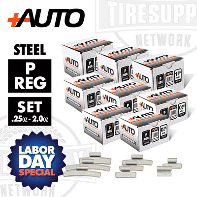 +AUTO PA-PREG* | Coated Steel Clip-On Wheel Weights - P/REG-Style - Choose Size or Bulk Set