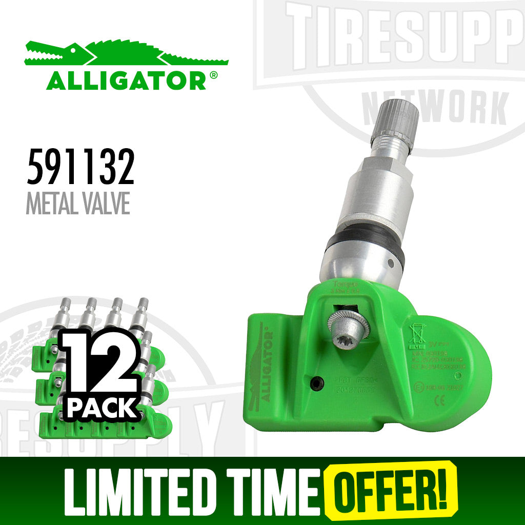 Alligator | 12-Pack Sens.It RS+ Dual Frequency Universal TPMS Sensor - Metal (591132) or Rubber (591134)