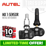 Autel 1-Sensor*| 10-Pack MX 1-Sensor Press-In TPMS - Metal or Rubber