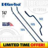 Ken Tool T47 | Heavy Duty Tubeless Tire Iron Set - Model 34846