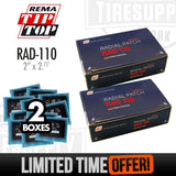 Rema | Radial Tire Patch Repair Unit - 2"x2.75" - Qty 40 Patches (RAD-110-2*)
