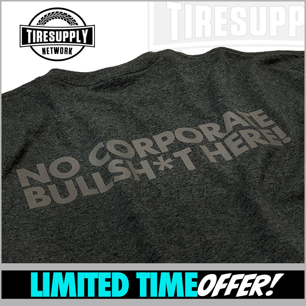 Tire Supply Network | T-Shirt NOBS Dark Htr Gray - Choose L, XL, 2XL (TSN-NOBS*)