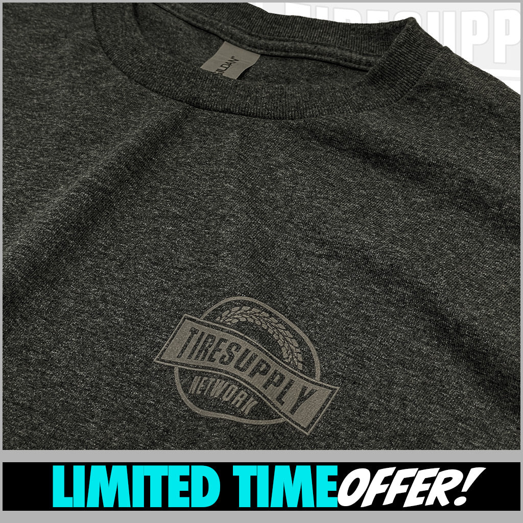 Tire Supply Network | T-Shirt NOBS Dark Htr Gray - Choose L, XL, 2XL (TSN-NOBS*)