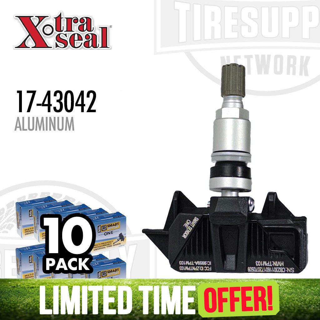 Xtra Seal | 10-Pack Multi-Frequency TPMS Smart Sensor - Metal Valve (17-43042)