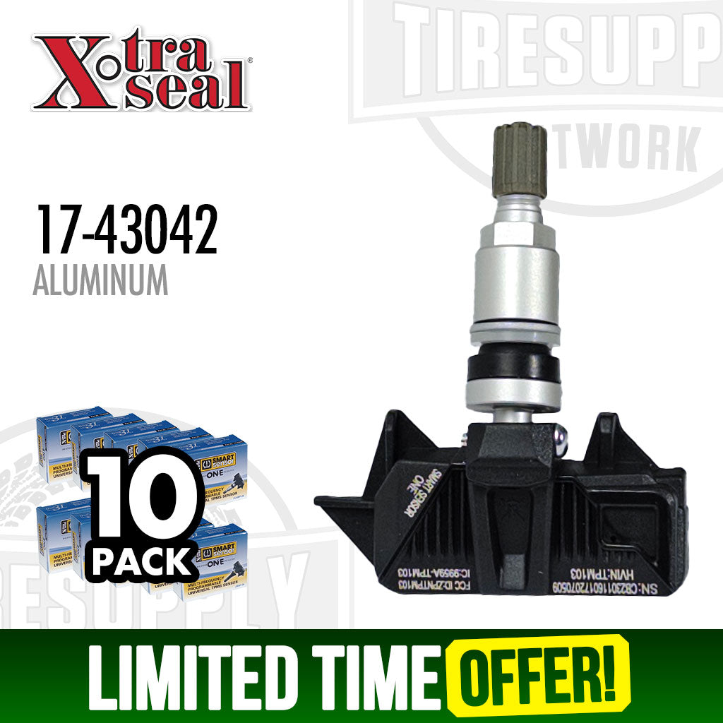 Xtra Seal | 10-Pack Multi-Frequency TPMS Smart Sensor - Aluminum (17-43042*) or Rubber (17-43041*)