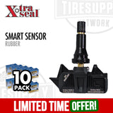 Xtra Seal | 10-Pack Multi-Frequency TPMS Smart Sensor - (Aluminum) or (Rubber)