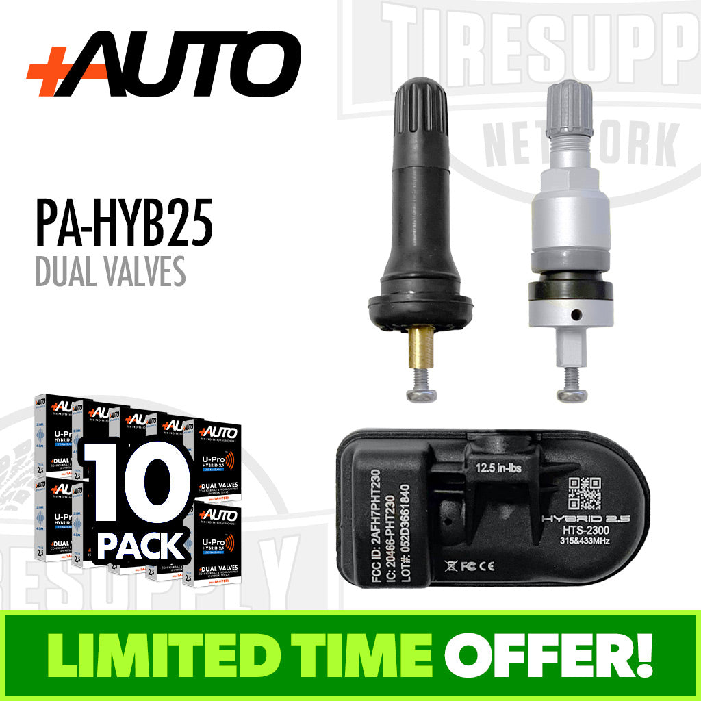 +AUTO PA-HYB25 | 10-Pack U-Pro Hybrid 2.5 Universal TPMS Sensor - Dual ...