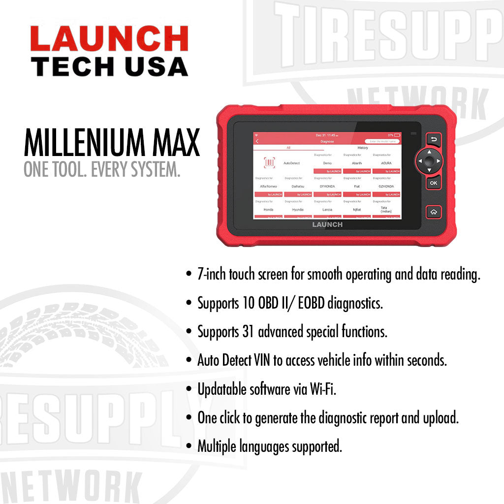 Launch Tech USA 301050707 | Millennium Max Diagnostic Tablet