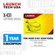 Launch Tech USA X-431 Software Update 1 Year Subscription for most X-431 Scan Tools, Excluding HD Models, 301180524 & 301190246. 307010011
