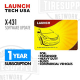 Launch Tech USA X-431 Software Update 1 Year Subscription for Passenger, Heavy Duty, Buses, Commercial Vehicles. 307010014