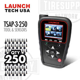 Launch Tech USA | TPMS Advance Diagnostic Tool + Qty 250 TPMS Sensors (TSAP-3-250)