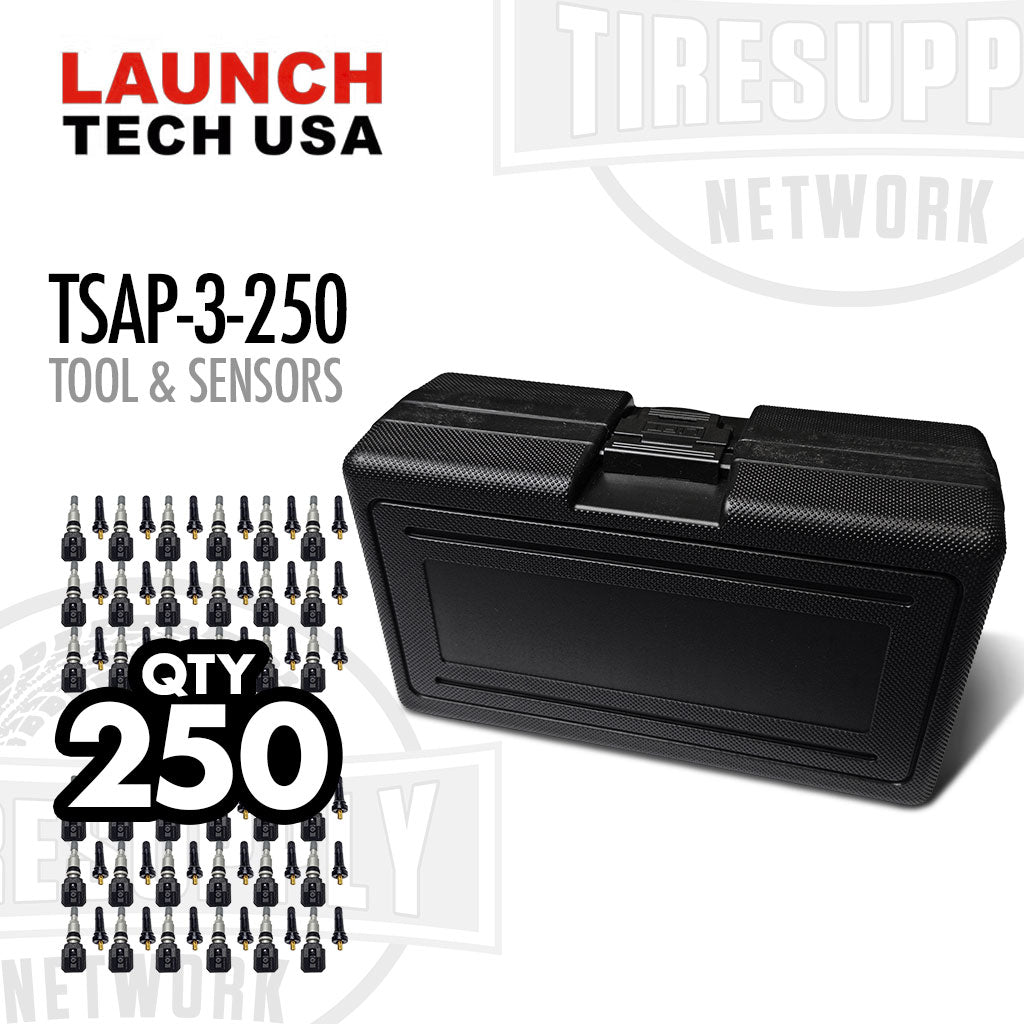 Launch Tech USA | TPMS Advance Diagnostic Tool + Qty 250 TPMS Sensors (TSAP-3-250)