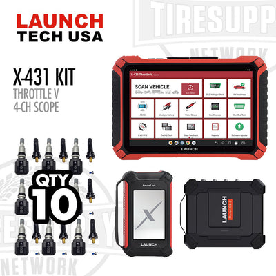 Launch 341184002S X-431 Throttle V with 4 Channel Scope Kit + 10 Sensors