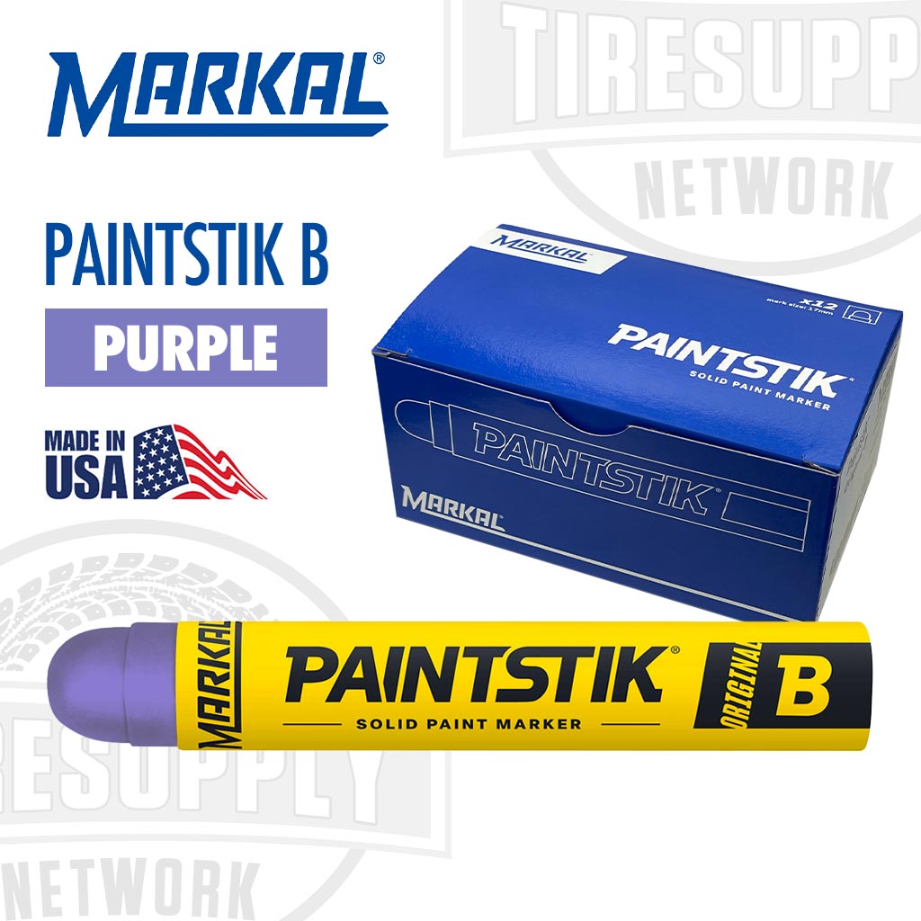 Markal Original B Paintstik Solid Paint Marker. Made In USA. PBP. Purple