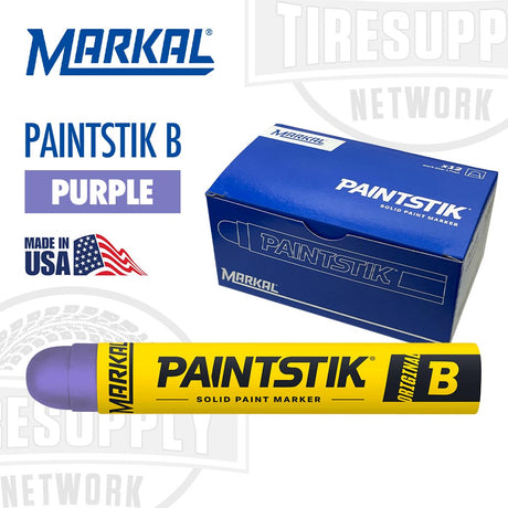 Markal Original B Paintstik Solid Paint Marker. Made In USA. PBP. Purple