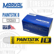 Markal Original B Paintstik Solid Paint Marker. Made In USA. PBW. White