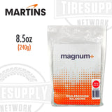 A pack of Magnum+ tire balancing beads by Martins, showing the weight of 8.5 oz on the front. MTP250