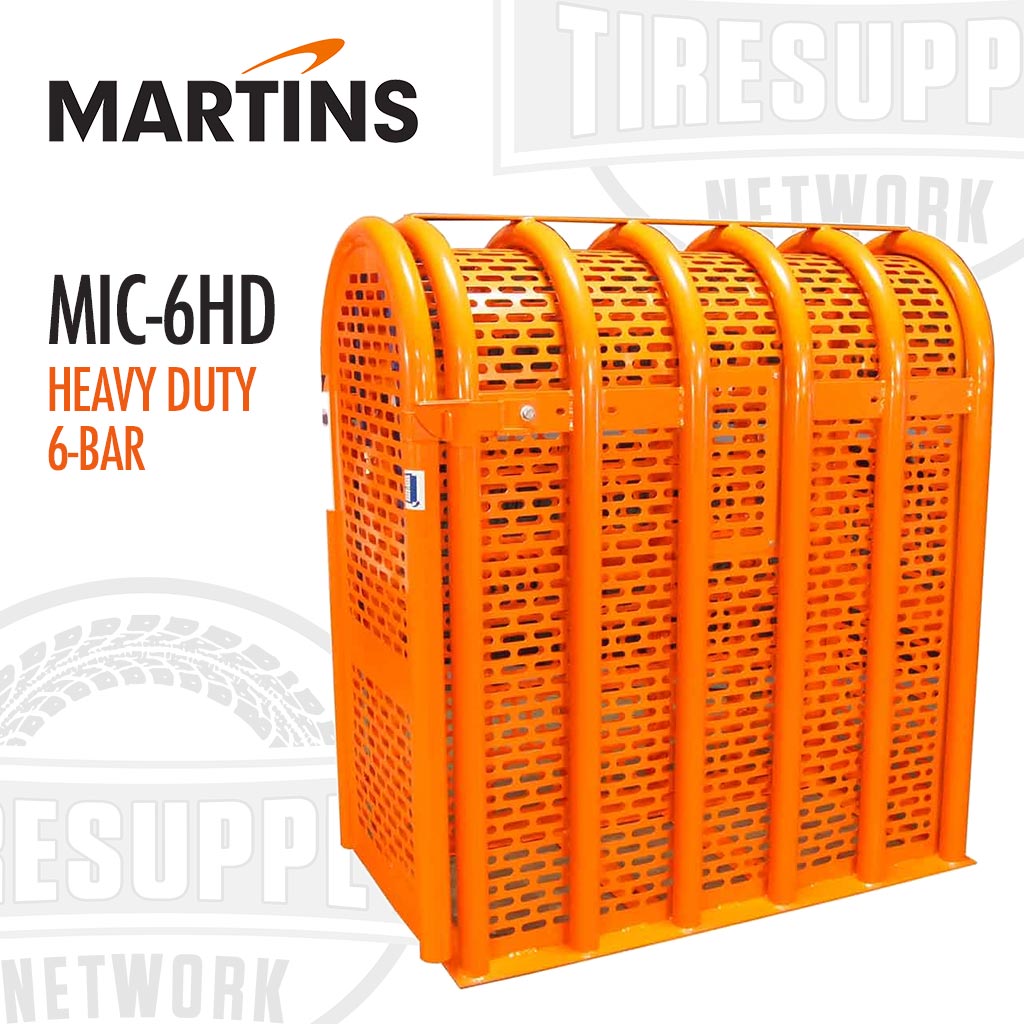 Martins | Heavy Duty 6-Bar Tire Inflation Safety Cage (MIC-6HD)
