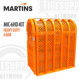 Martins | 6-Bar Heavy Duty Tire Inflation Cage Kit with Inflator (MIC-6HD-KIT)