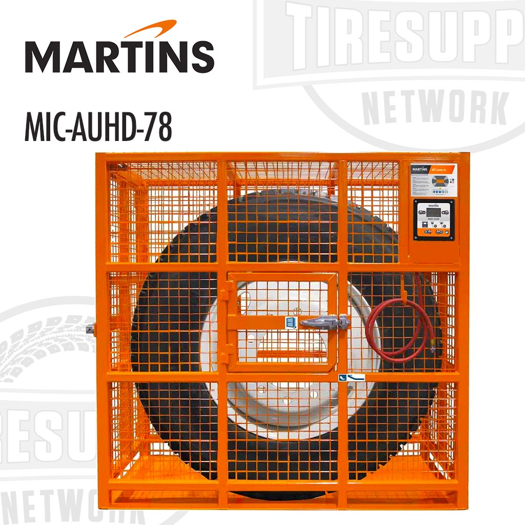 Martins | Automatic Heavy Duty Truck &amp; OTR Tire Inflation Cage 78″ (MIC-AUHD-78)