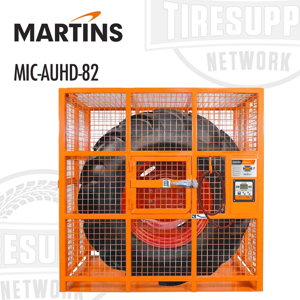 Martins | Automatic Heavy Duty Earthmover &amp; OTR Tire Inflation Cage 82″ (MIC-AUHD-82)