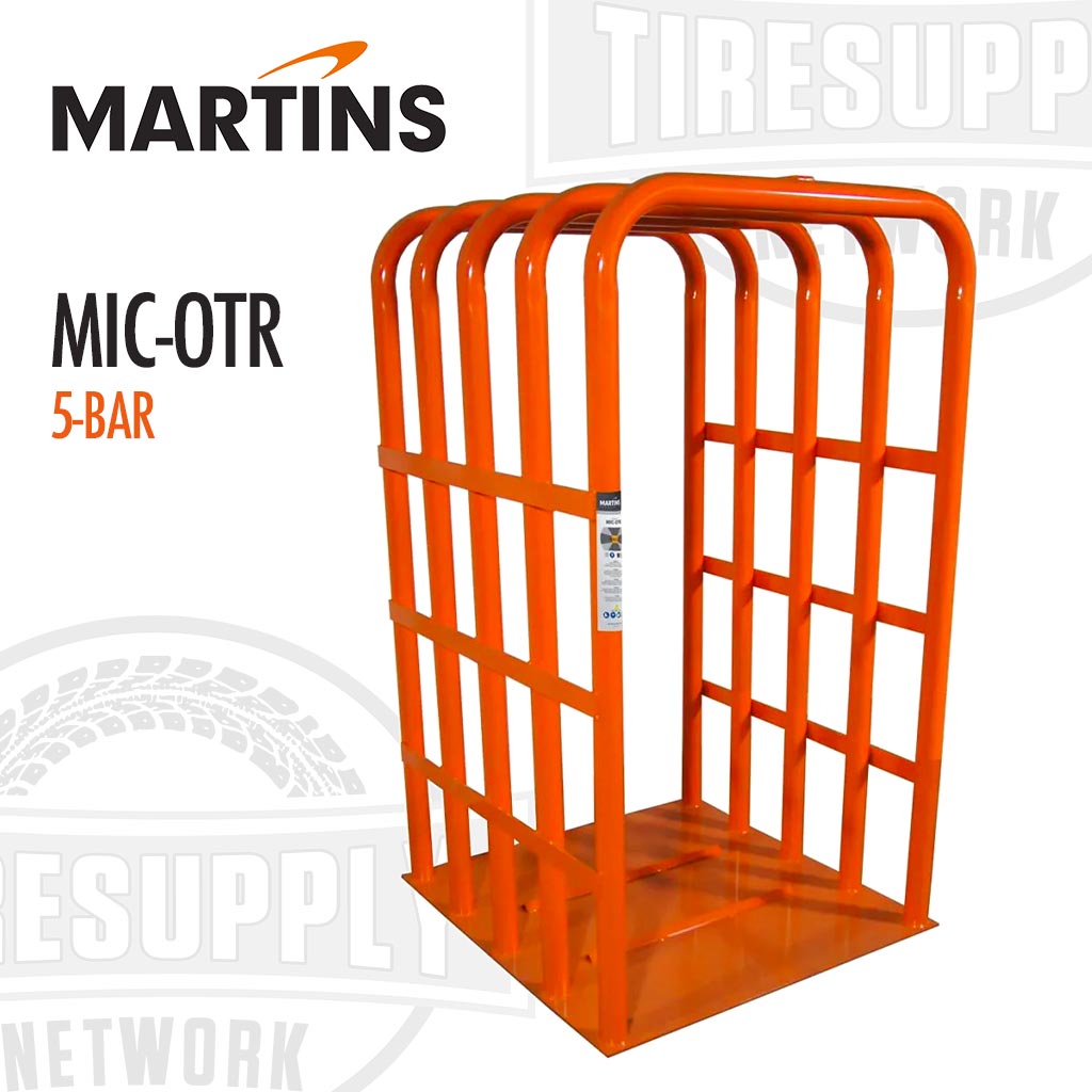 Martins | Heavy Duty OTR 5-Bar Tire Inflation Cage (MIC-OTR)