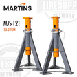 Martins MJS-12T, 13.2-ton, professional jack stands
