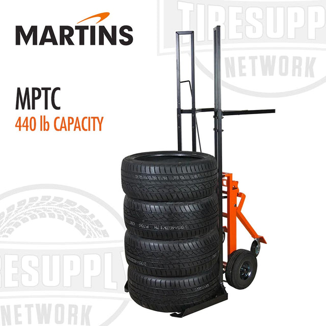 Martins MPTC 440 lb capacity tire repair ergonomic tire cart