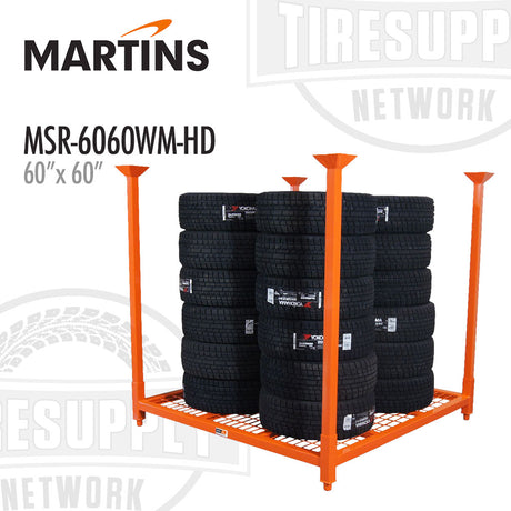 Martins MSR-6060WM-HD Stacking Tire Rack Wire Mesh Decking