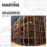 Martins MSR-6060WM-HD | 60’’ x 60’’ Stacking Tire Rack with Wire Mesh Decking