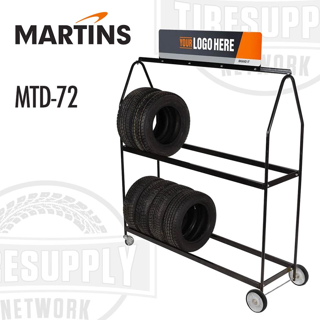 Martins | Deluxe Mobile Tire Display Rack (MTD-72)