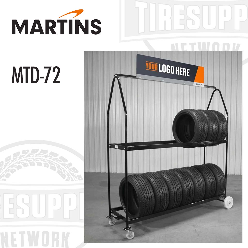 Martins | Deluxe Mobile Tire Display Rack (MTD-72)