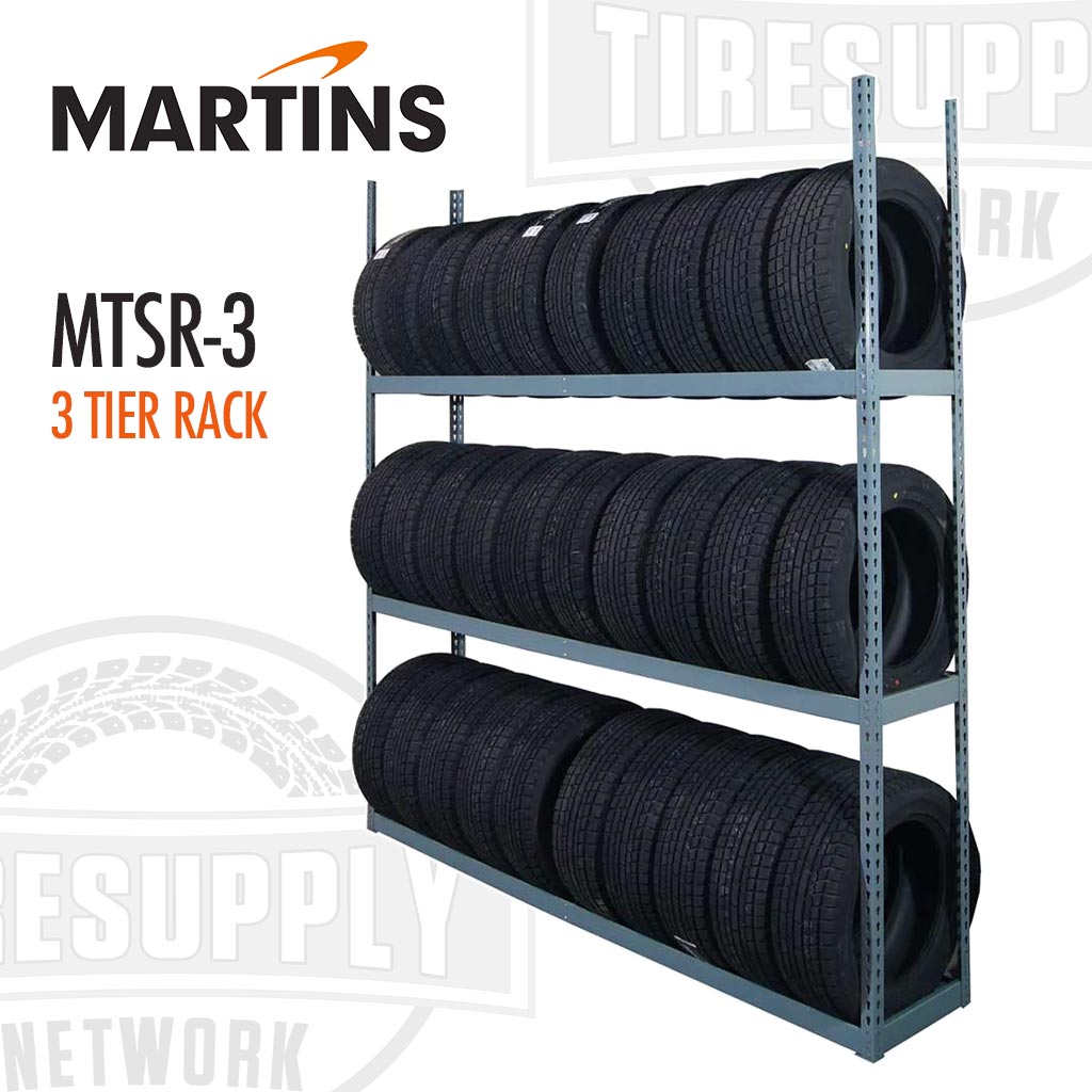 Martins | Tire Storage 3-Tier Shelving Rack For Passenger & Light Truck Tires (MTSR-3)