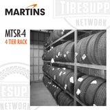 Martins | Tire Storage 4-Tier Shelving Rack for Passenger & Light Truck Tires (MTSR-4)