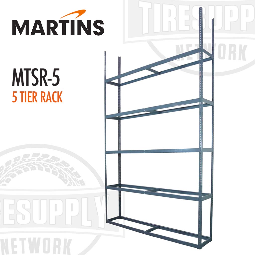 Martins | Tire Storage 5-Tier Shelving Rack for Passenger &amp; Light Truck Tires (MTSR-5)