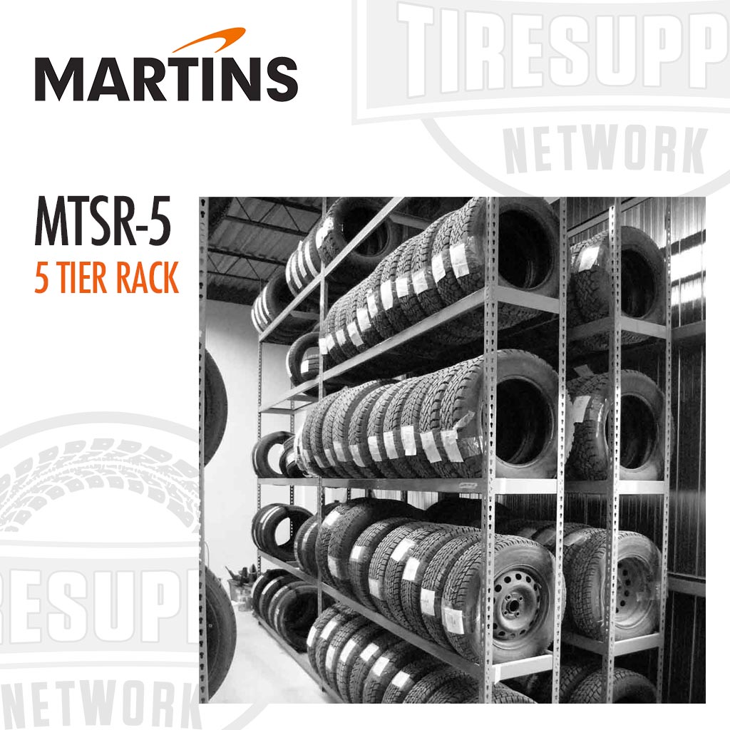 Martins | Tire Storage 5-Tier Shelving Rack for Passenger & Light Truck Tires (MTSR-5)