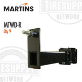 Martins | Set of 9 Wheel Brackets for MTWD-PCR Passenger Car Tire & Wheel Display (MTWD-R)
