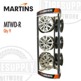 Martins | Set of 9 Wheel Brackets for MTWD-PCR Passenger Car Tire & Wheel Display (MTWD-R)