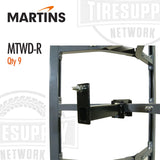 Martins | Set of 9 Wheel Brackets for MTWD-PCR Passenger Car Tire & Wheel Display (MTWD-R)