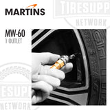 Martins | Flatematic Single Outlet Wall-Mounted Automatic Tire Inflator with 25′ Hose (MW-60)