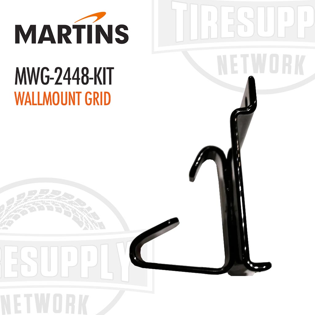 Martins | Wall-Mounted Grid Tire Display with Hooks (MWG-2448-KIT)